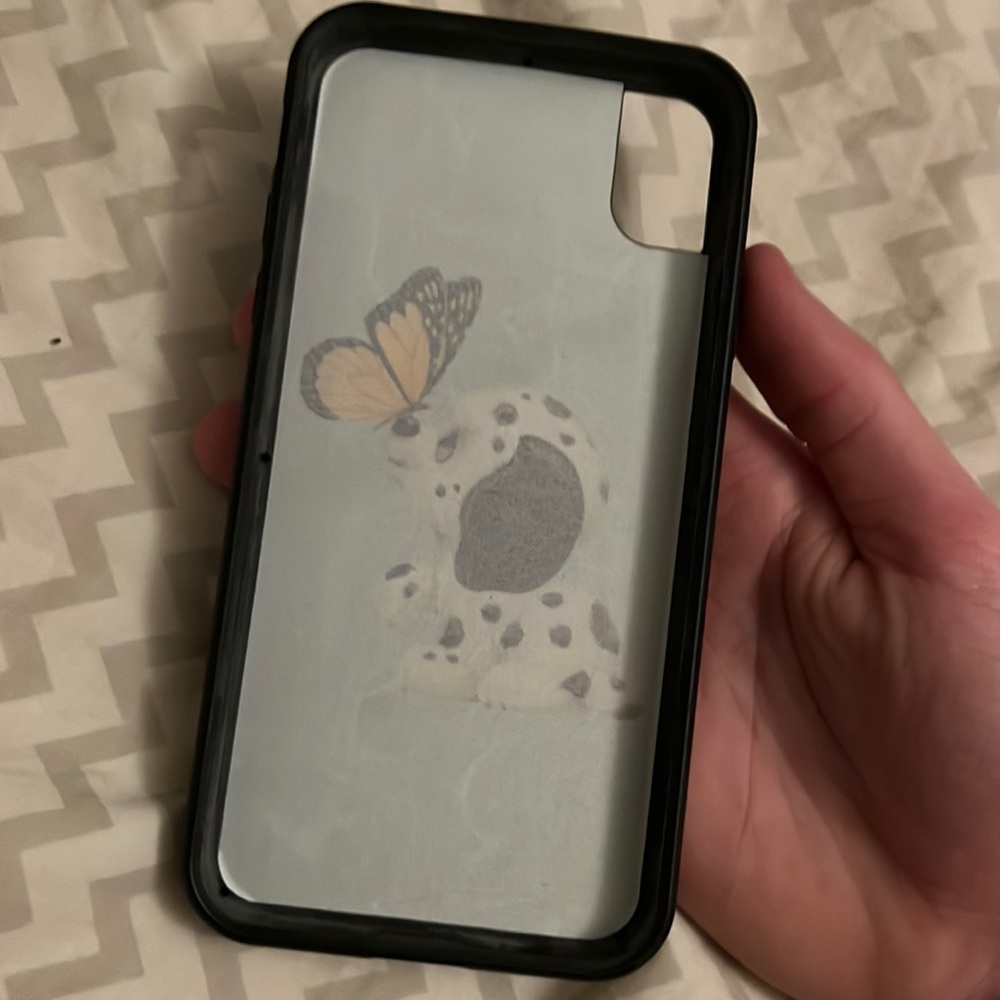 Wildflower dog I phone XR phone case